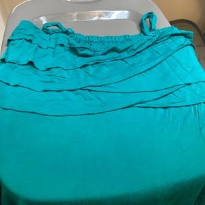 Teal avenue top with removable straps